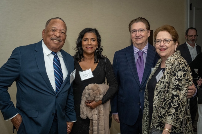 Guests at Texas Appleseed’s Good Apple Dinner on November 15, 2023: Jim and Cisselon Hurd, Ed Lent, Yvonne Puig.