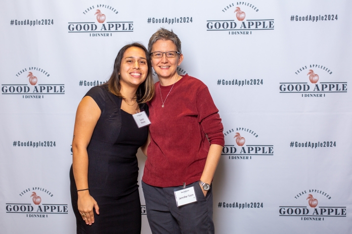 People attending the Good Apple Dinner