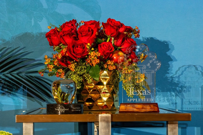 Flowers at the Good Apple Dinner