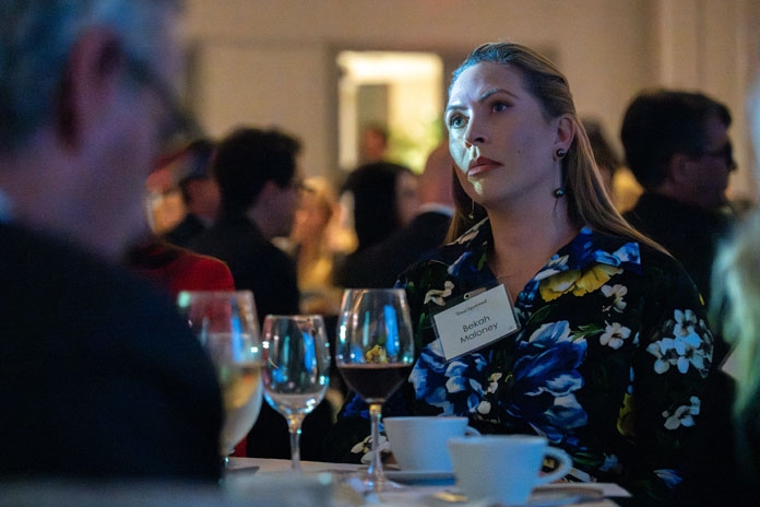People attending the Good Apple Dinner