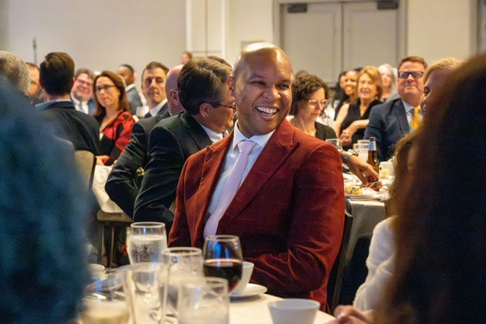 People attending the Good Apple Dinner