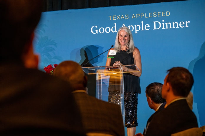 People attending the Good Apple Dinner