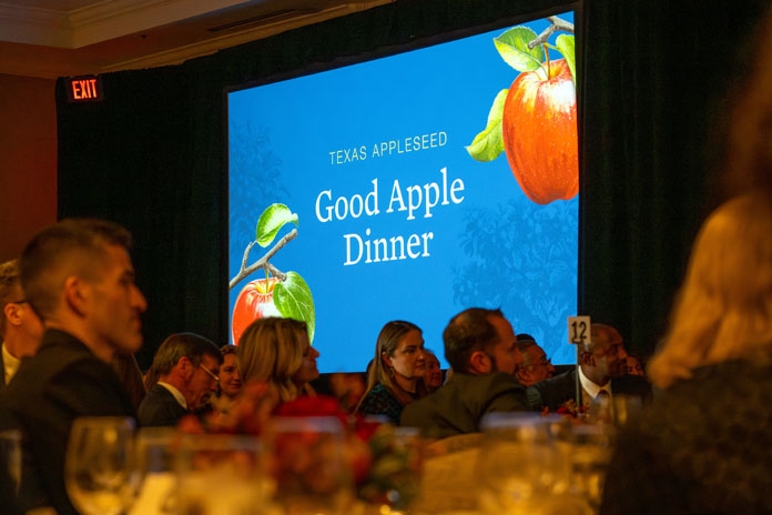 People attending the Good Apple Dinner