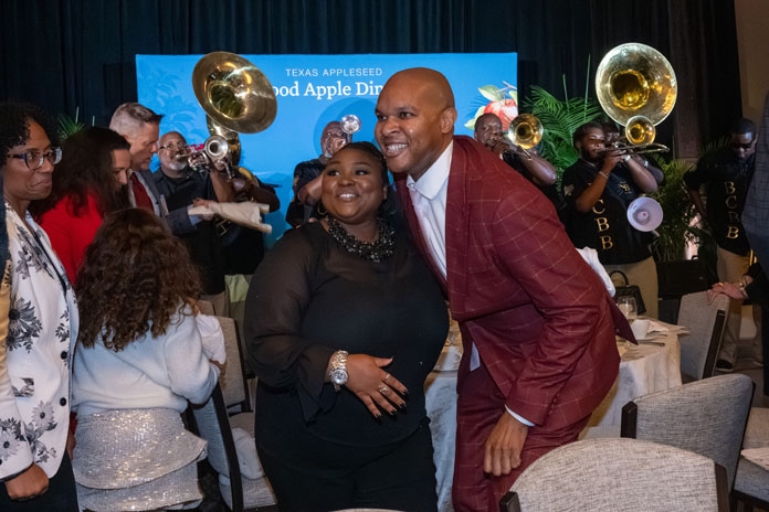 People attending the Good Apple Dinner