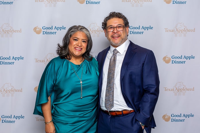 People attending the Good Apple Dinner