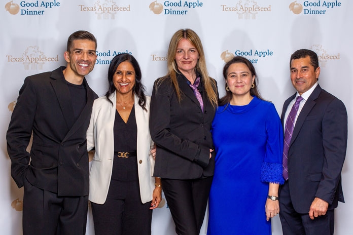 People attending the Good Apple Dinner