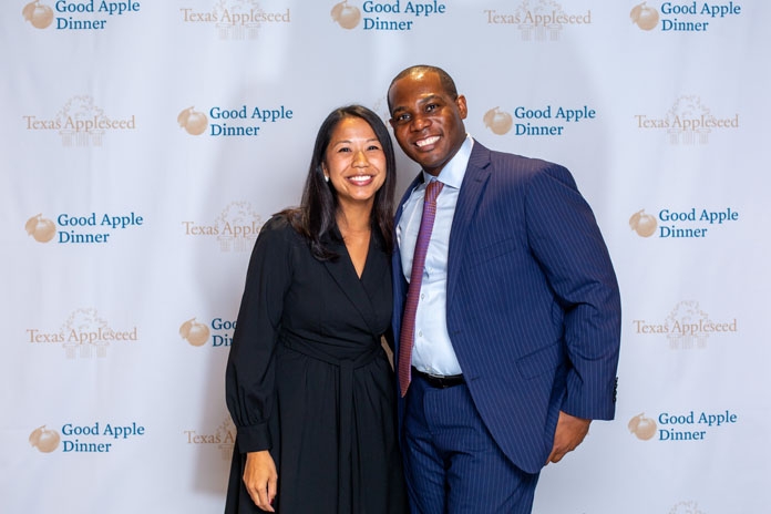 People attending the Good Apple Dinner