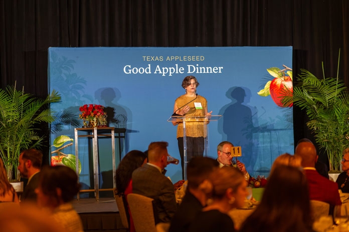 People attending the Good Apple Dinner